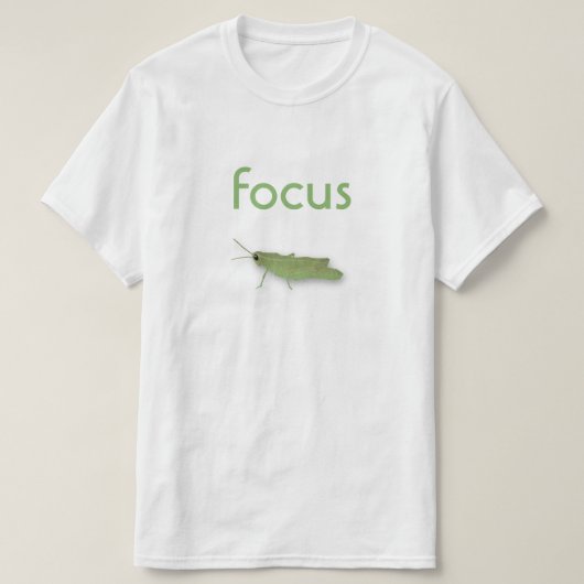 focus sprinkhaan waterverfwas t-shirt (Design voorkant)