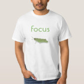 focus sprinkhaan waterverfwas t-shirt (Voorkant)