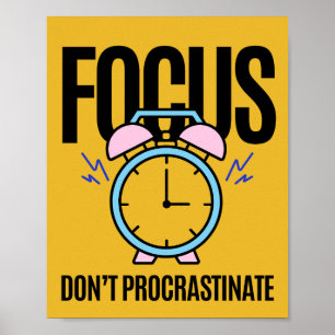 Focus Stel inspiratie niet uit Poster