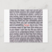 FOCUS-SWAY BRIEFKAART (Voorkant)