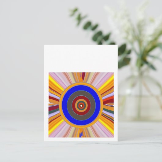 FOCUS Tool: Yoga Meditatie Kleurenwiel DOT Briefkaart (Staand voorkant)