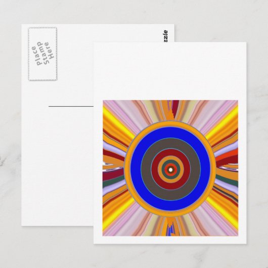 FOCUS Tool: Yoga Meditatie Kleurenwiel DOT Briefkaart (Voorkant / Achterkant)