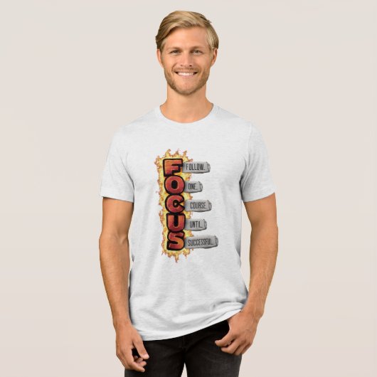 Focus Tri-Blend Shirt (Voorkant volledig)