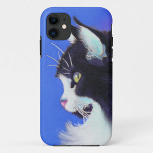 Focus Tuxedo Cat iPhone 11 Hoesje