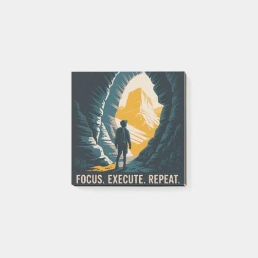 Focus. Uitvoeren. Herhalen. Post-it® Notes (Voorkant)