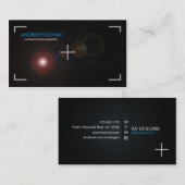 "focus" Visitekaartjes voor fotografie (Voorkant / Achterkant)