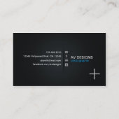 "focus" Visitekaartjes voor fotografie (Achterkant)