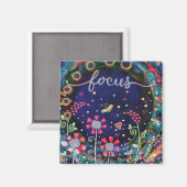 Focus Wildflower Dragonfly Trendy Magneet (Voorkant / Achterkant)