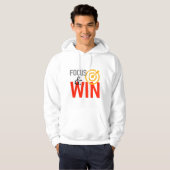 Focus & Win Hoodie – Motiverende Succes Mentalitei (Voorkant volledig)