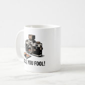 Focus, You Fool! Mok - Grappig Fotografie Cadeau  (Voorkant links)