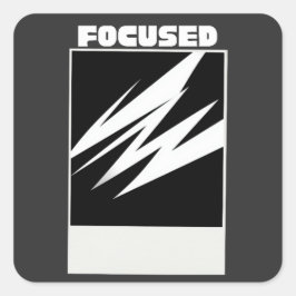 Focuse In Sticker – Minimalistische Motivatie Stre