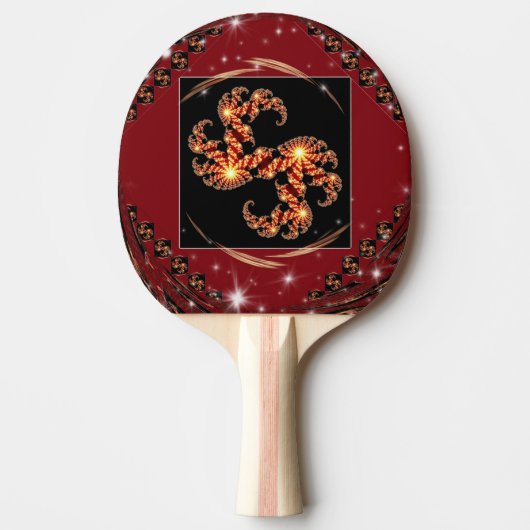 Focused Precision Ping Pong Paddle: Celestial Gala Tafeltennisbatje (Voorkant)