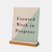 Focused Work Do Not Disturb Quiet Space Available Acryl Bord (Hoek)