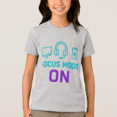 Focusmodus AAN – Minimalistische Tech Tri-Blend Shirt (Voorkant)