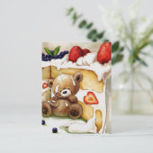 Födelsedags Nalle Briefkaart (Staand voorkant)