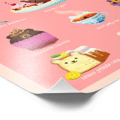 Fodie beren menu art print foto afdruk (Hoek)