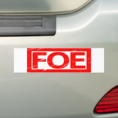 Foe Stamp Bumpersticker (Op auto)