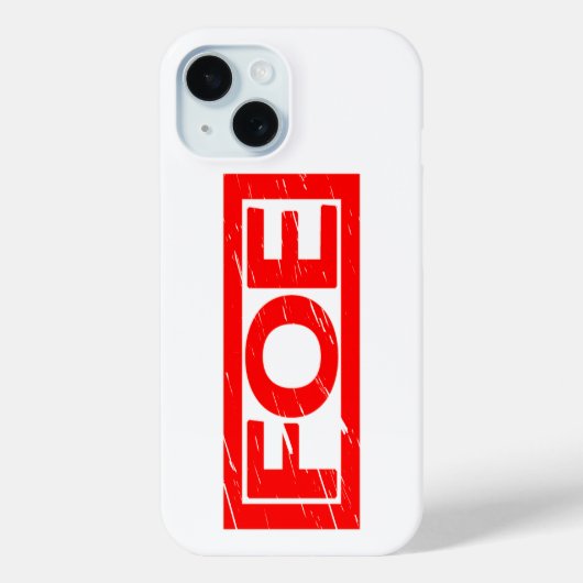 Foe Stamp Case-Mate iPhone Case (Achterkant)