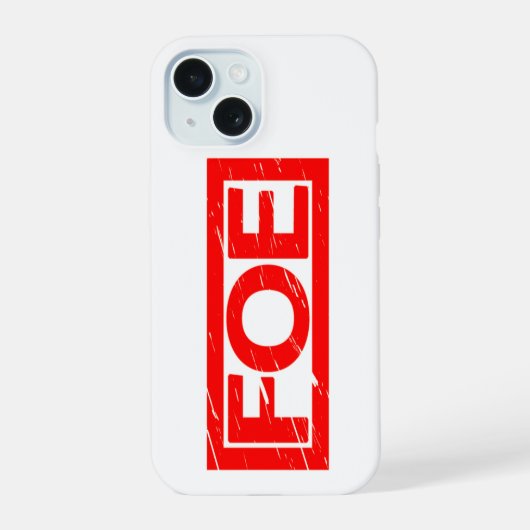 Foe Stamp iPhone 15 Case (Achterkant)