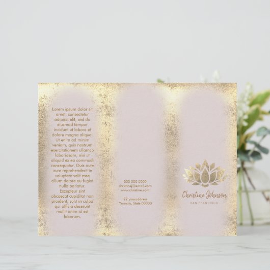 foelagel lotus logo brochure (Staand voorkant)