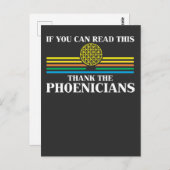 Foenicia historicus Dank de Phoeniciens Briefkaart (Voorkant / Achterkant)