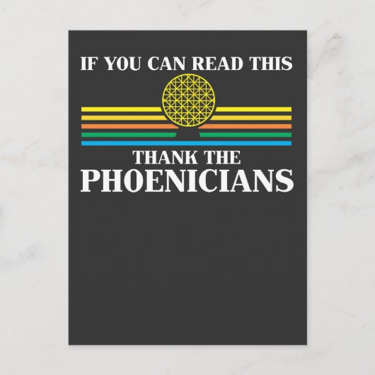 Foenicia historicus Dank de Phoeniciens Briefkaart (Voorkant)