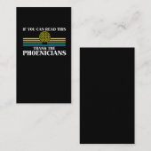 Foenicia historicus Dank de Phoeniciens Visitekaartje (Voorkant / Achterkant)