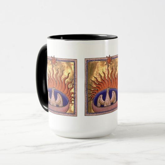 Foenix Bird Rising from the Flames Mok (Voorkant links)