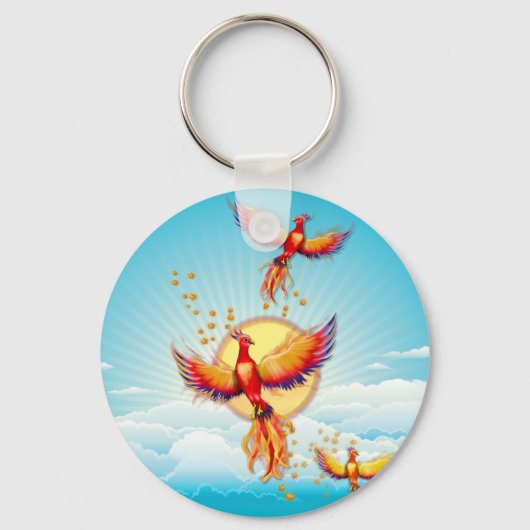 Foenix Fire Bird Rising Sleutelhanger (Voorkant)
