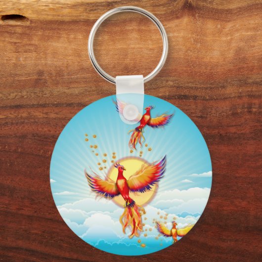Foenix Fire Bird Rising Sleutelhanger (Voorkant)
