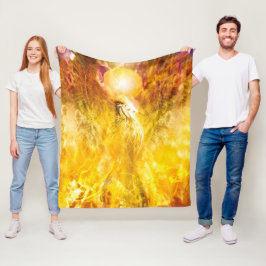 Foenix Fire Bird TRANSMUTATION Fleece Deken