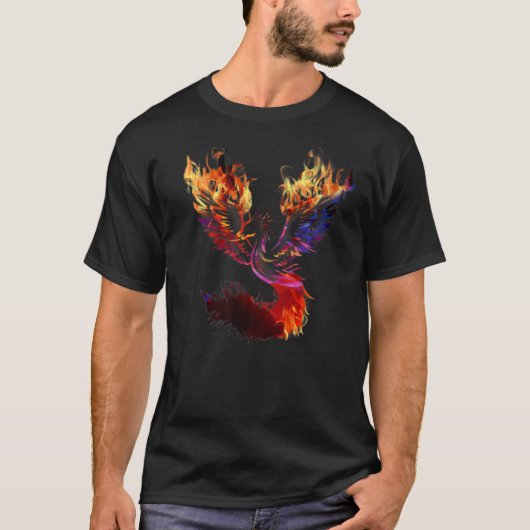 Foenix-hergeboorte van brandweervogels opkomend ui t-shirt (Voorkant)