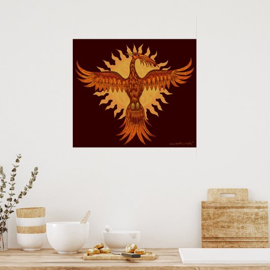 Foenix-poster voor het koel maken van vuurvogel poster (Keuken)