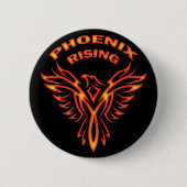 FOENIX RISING RONDE BUTTON 5,7 CM (Voorkant)