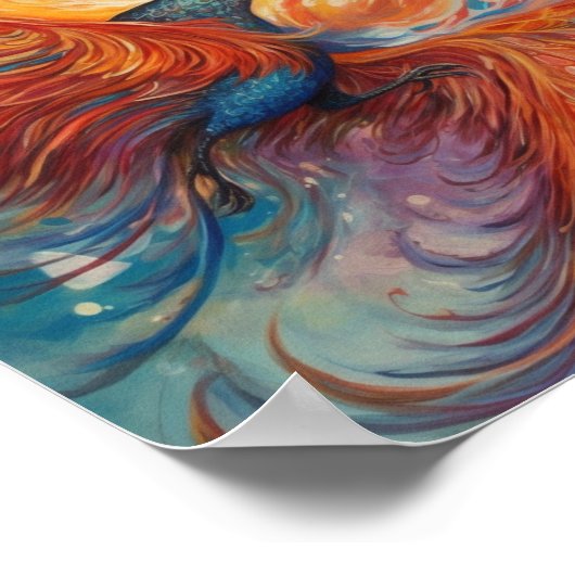 Foenix stijgt uit de as poster (Hoek)