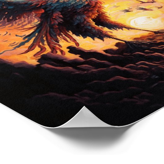 Foenix stijgt uit de as poster (Hoek)