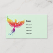 Foenix vogel, Visitekaartje (Voorkant)