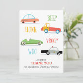 Foep Honk Woo Kind: dank u uw kaartje Kaart (Staand voorkant)