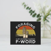 Foerageren is mijn tweede favoriete F-woord (Morel Briefkaart (Staand voorkant)