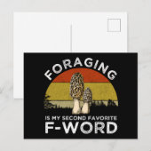 Foerageren is mijn tweede favoriete F-woord (Morel Briefkaart (Voorkant / Achterkant)