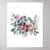 Foervogel-waterverf Poster (Voorkant)