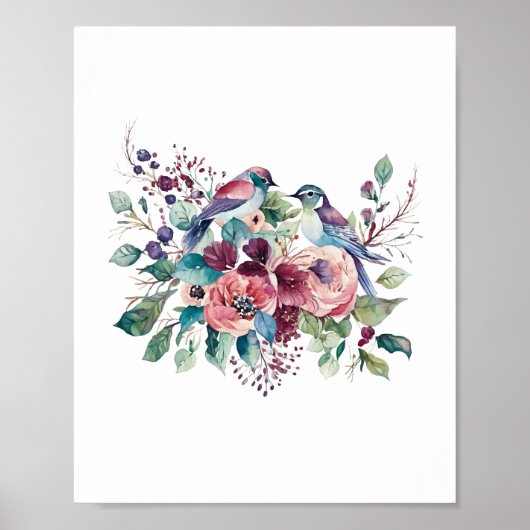 Foervogel-waterverf Poster (Voorkant)