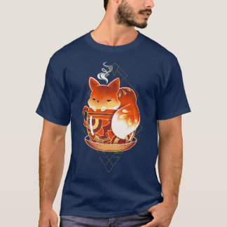 Foe's en koffie-ijronische cafeïne t-shirt
