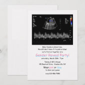 Foetaal doppler Afbeelding Genderkwestie partijuit Kaart (Voorkant / Achterkant)