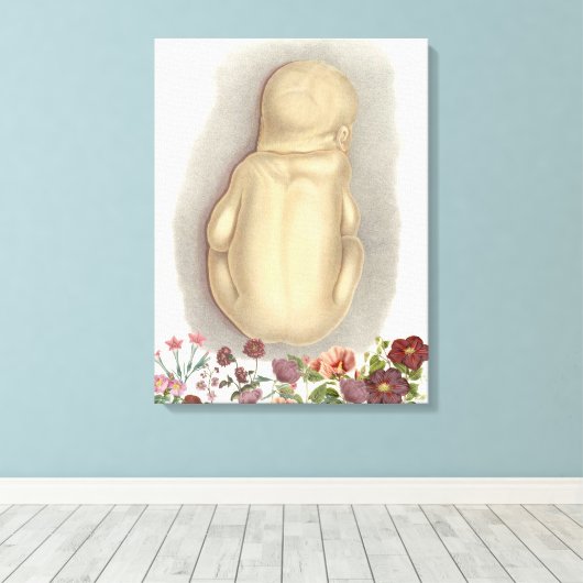  foetale anatomie canvas (Insitu (Houten vloer))