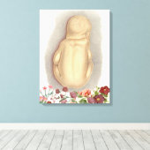  foetale anatomie canvas afdruk (Insitu (Houten vloer))