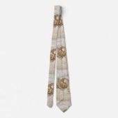 Foettekeningen van Leonardo Da Vinci Stropdas (Achterkant)