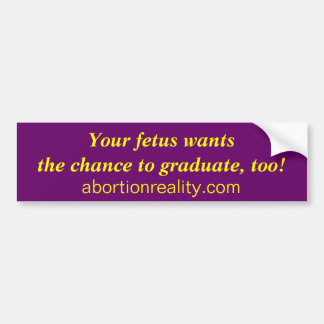 foetus afstuderen bumper sticker