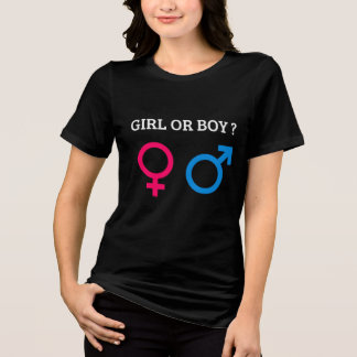 Foetus gender T-shirt ontwerp