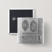 Foetus, illustratie van "Oeuvres" Vierkante Button 5,1 Cm (Voorkant /achterkant)